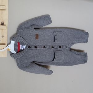 Gray sweater one piece